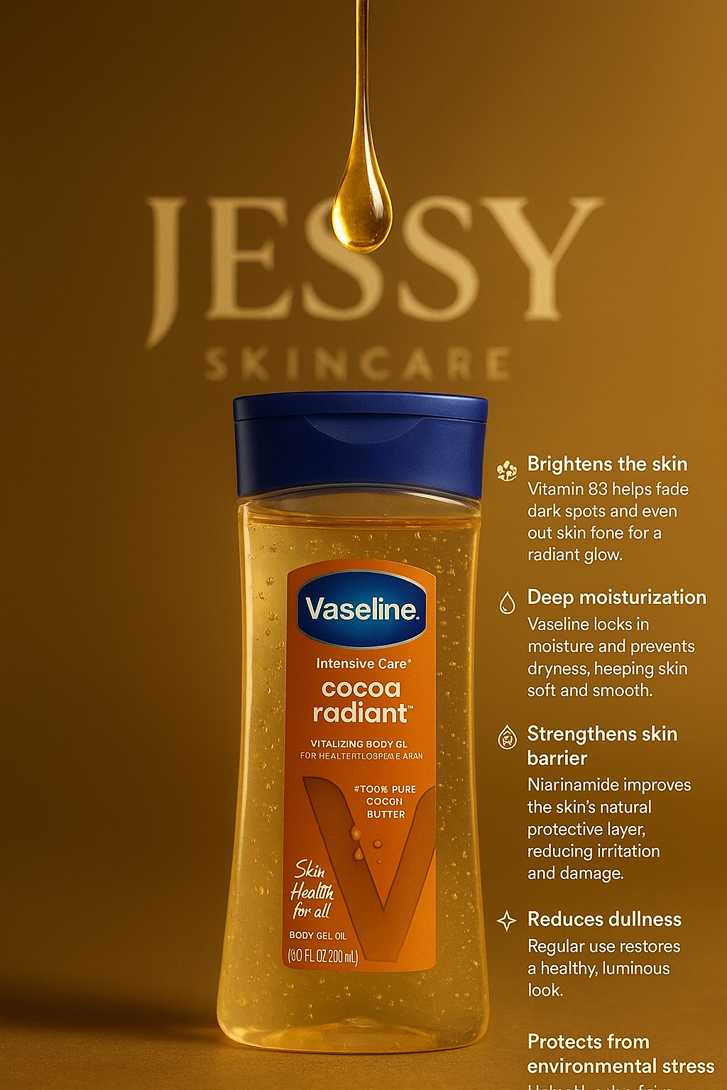 Vaseline Cocoa Radiant Body Oil